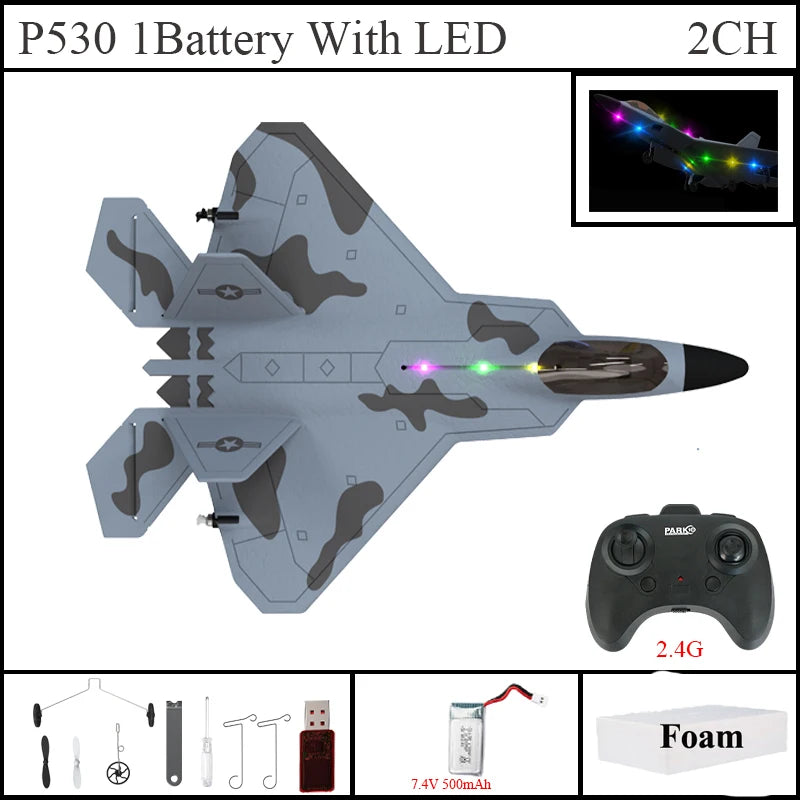 Avión teledirigido Raptor F22 P530 2,4 GHz