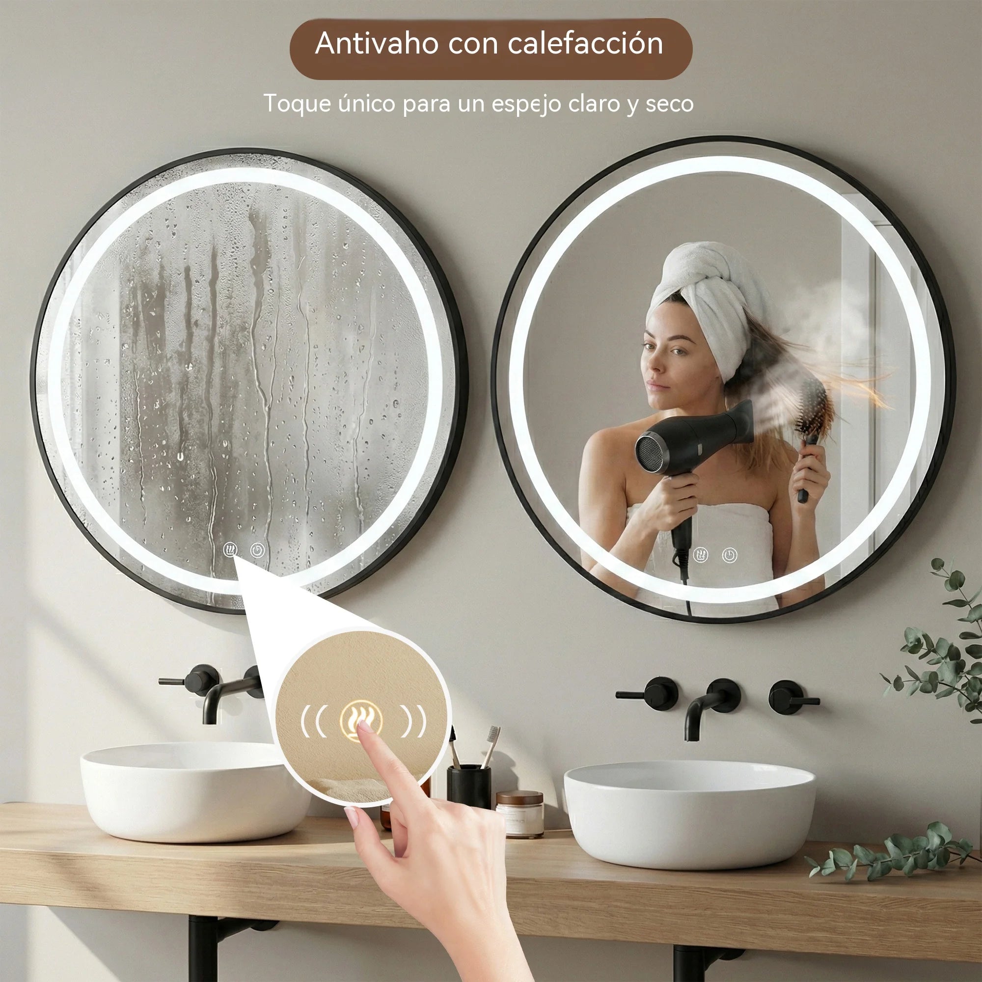 Espejo de baño inteligente
