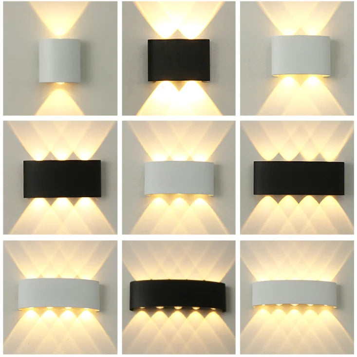 Lámpara de pared LED de aluminio