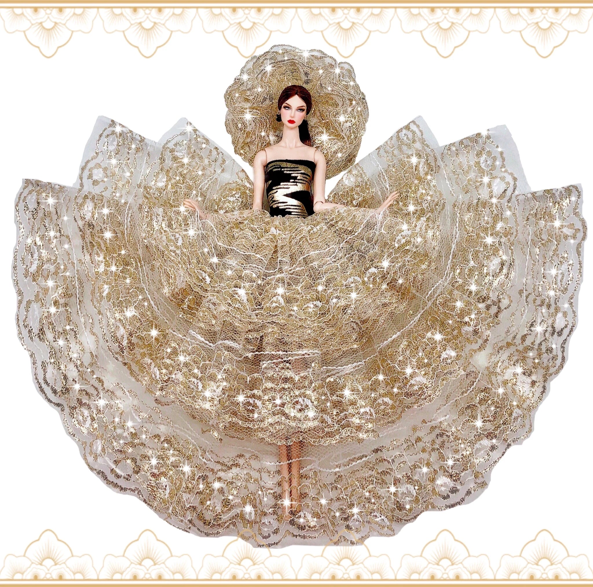 Ropa muñeca Barbie vestido ropa