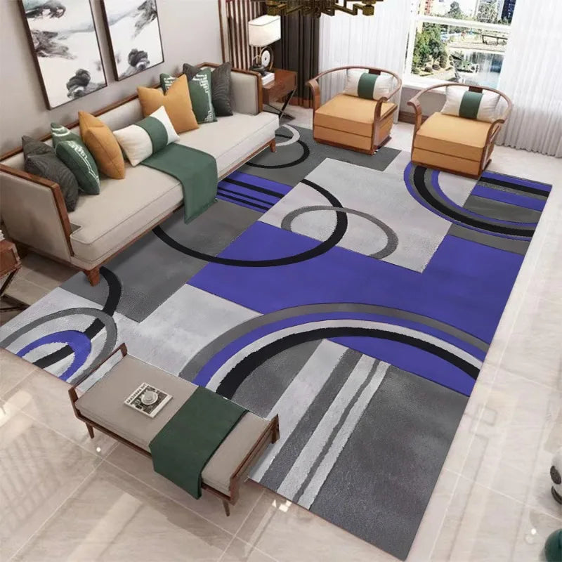 Alfombra moderna con estampado abstracto