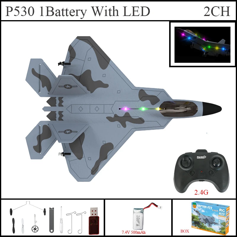 Avión teledirigido Raptor F22 P530 2,4 GHz