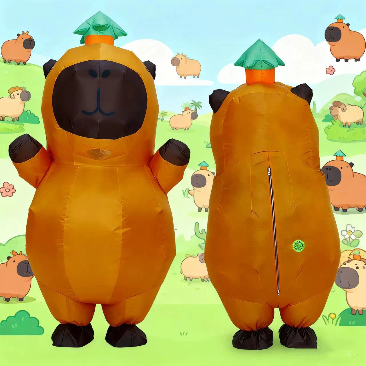Disfraz inflable de capibara