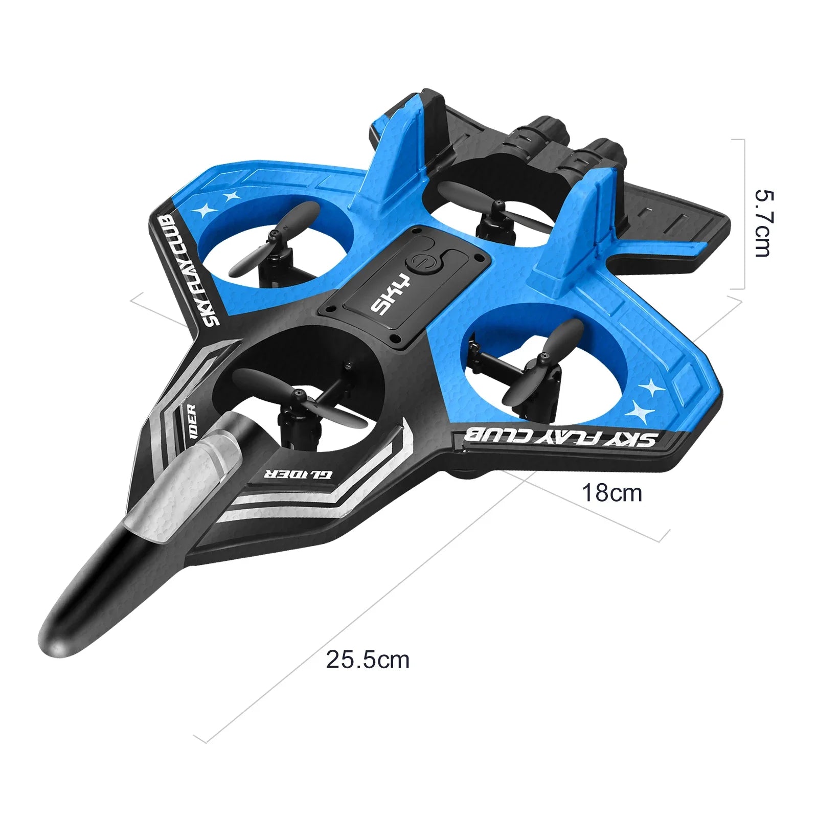 Nuevo helicóptero volador planeador YP3 RC Hobby Jet Plane 2.4G Stunt Control remoto Avión de combate de espuma Dron de juguete con luz