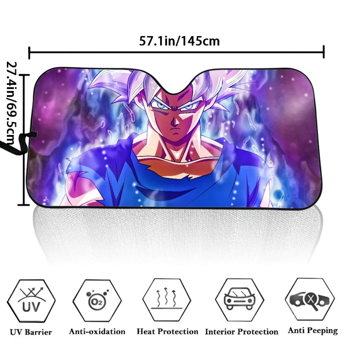 Anime Dragon Ball Car Windshield Sunshades Cartoon Goku Sunbreaker Exterior Accessories Creativity Windshield Sunscreenshade