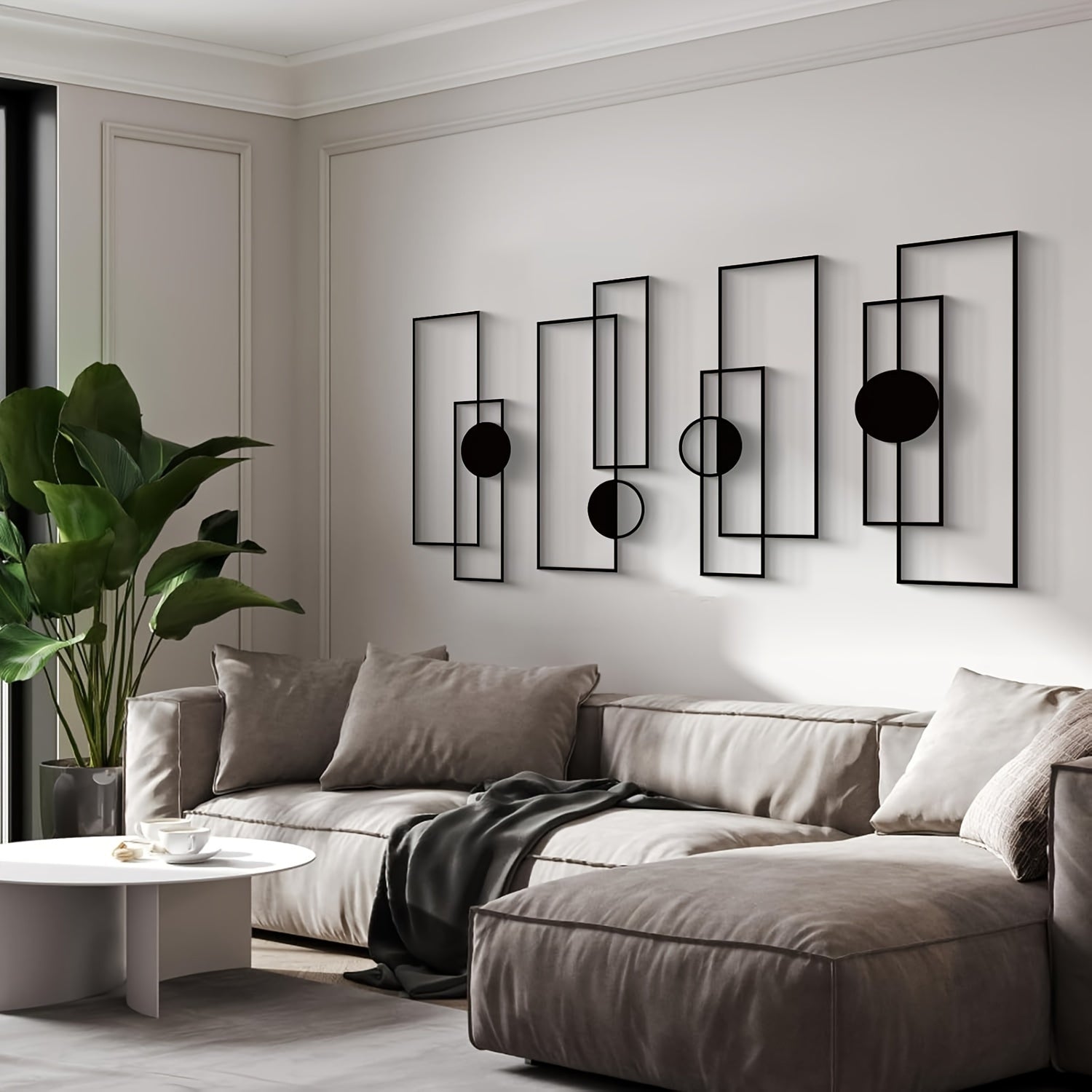 Esculturas geométricas abstractas