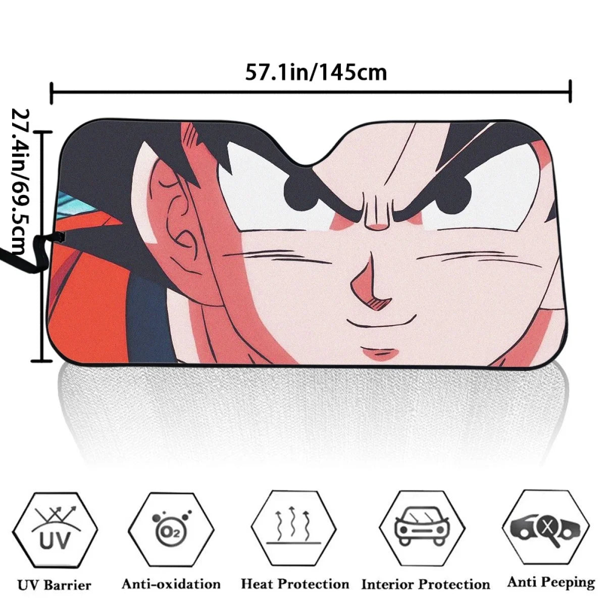 Anime Dragon Ball Car Windshield Sunshades Cartoon Goku Sunbreaker Exterior Accessories Creativity Windshield Sunscreenshade