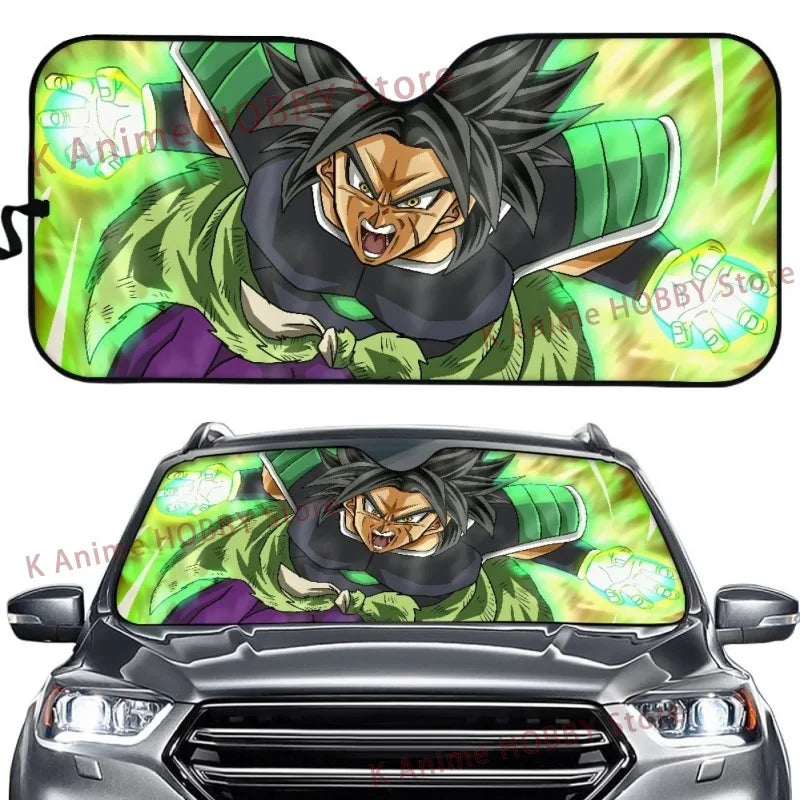 Anime Dragon Ball Car Windshield Sunshades Cartoon Goku Sunbreaker Exterior Accessories Creativity Windshield Sunscreenshade