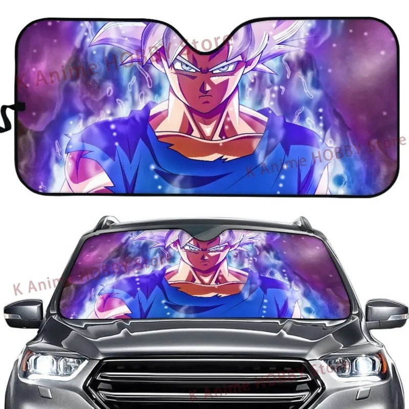 Anime Dragon Ball Car Windshield Sunshades Cartoon Goku Sunbreaker Exterior Accessories Creativity Windshield Sunscreenshade