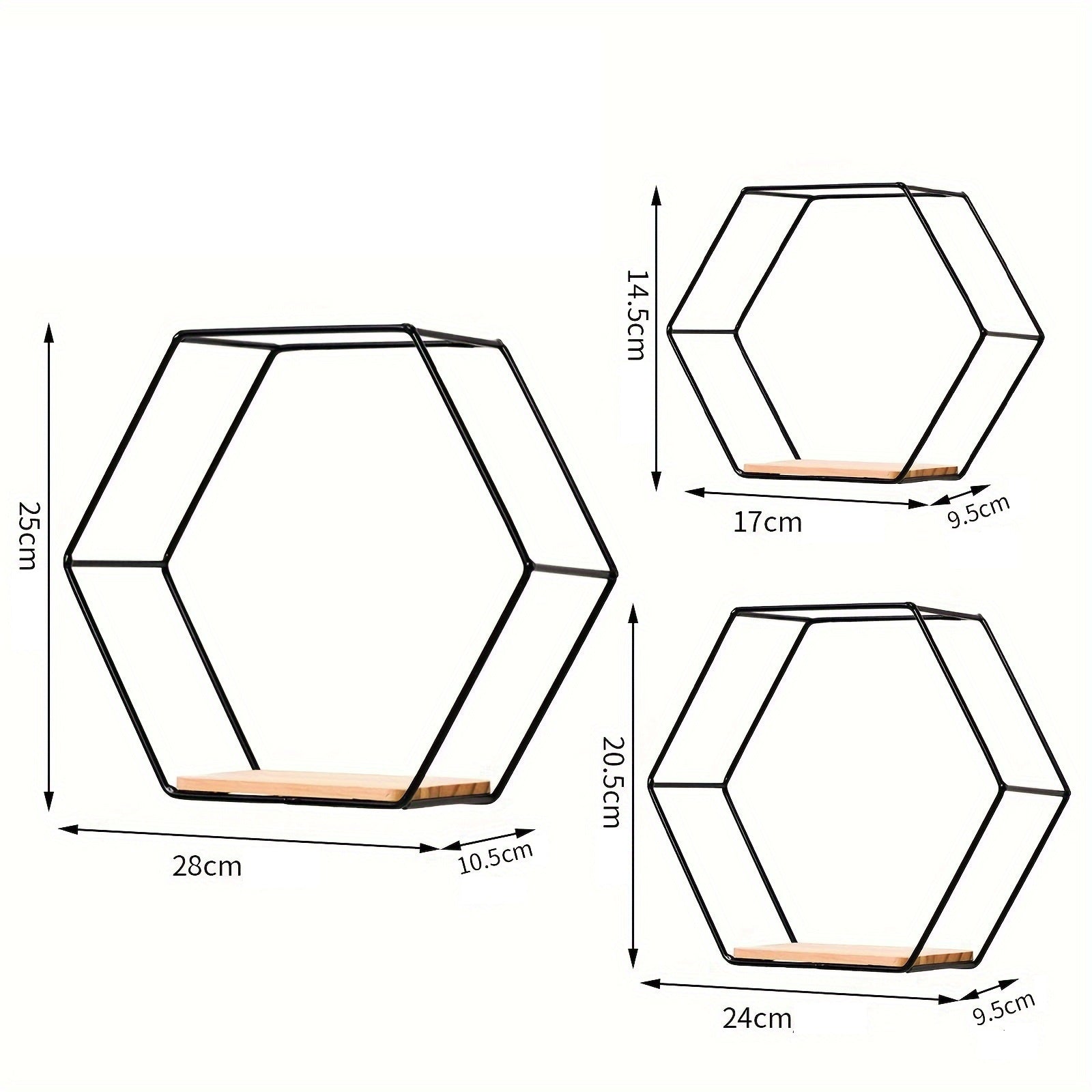 Estantes de pared metálicos