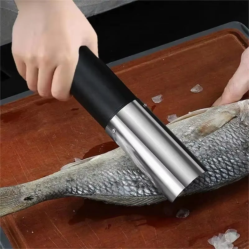 Portable Electric Fish Scraper Waterproof Fish Scale Remover Fish Scale Cleaner USB Rechargeable Fish Scale Knife Seafood Tools