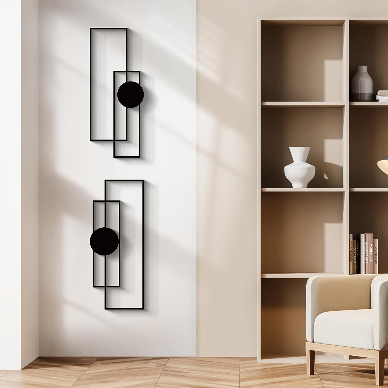 Esculturas geométricas abstractas