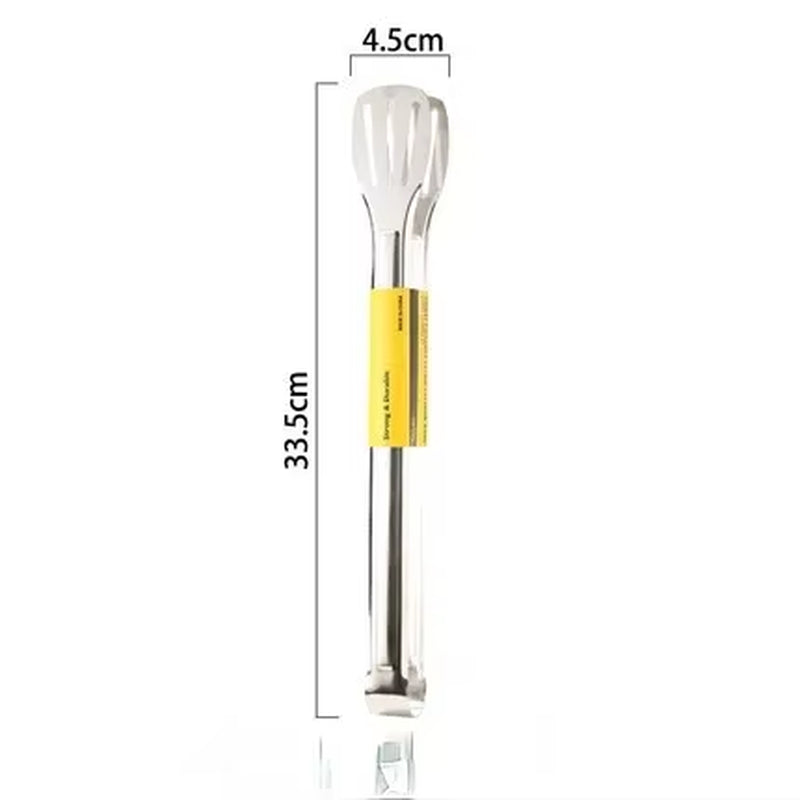 Stainless Steel Food Tongs Kitchen Utensils Buffet Cooking Tool anti Heat Bread Clip Pastry Clamp for Desserts Salads Barbecue