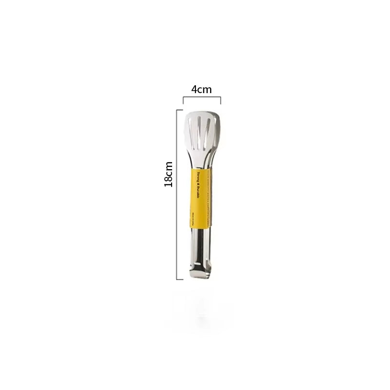 Stainless Steel Food Tongs Kitchen Utensils Buffet Cooking Tool anti Heat Bread Clip Pastry Clamp for Desserts Salads Barbecue