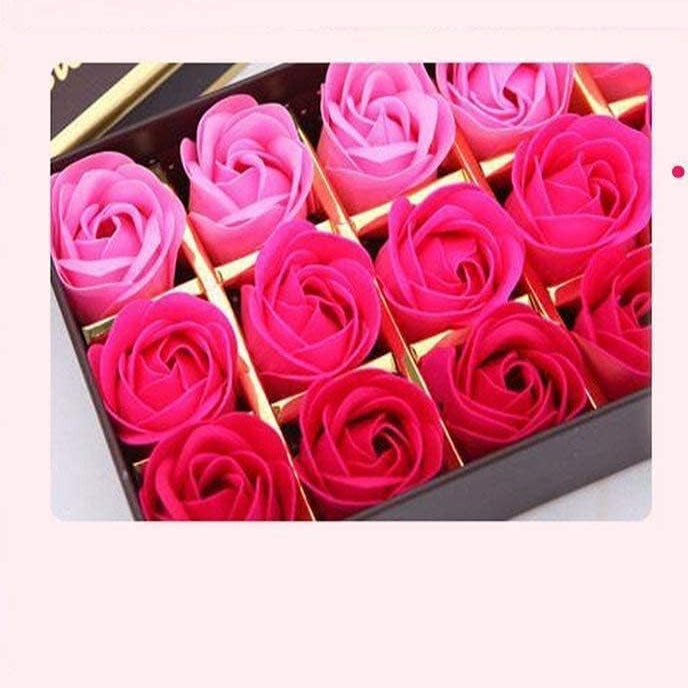 18 Pcs Rosas De Jabón En Caja De Regalo, Regalo Para El Día De San Valentín, Cumpleaños Regalo Ect